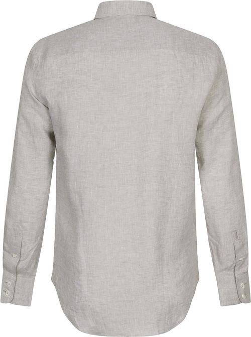 Camicia in lino Cavallaro Firento Greige Product / Achterkant