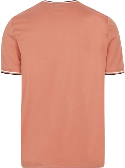 Fred Perry M1588 T-Shirt Twin Tipped Rosa Product / Achterkant