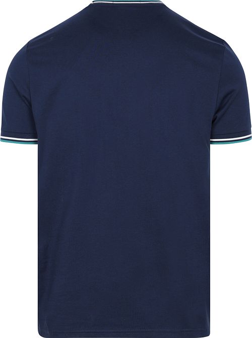 Fred Perry Twin Tipped T-shirt Navy Product / Achterkant
