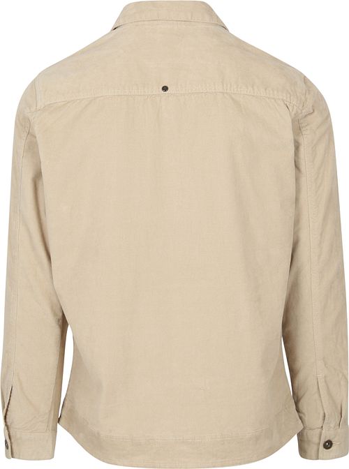 Beżowa koszula overshirt No Excess Product / Achterkant