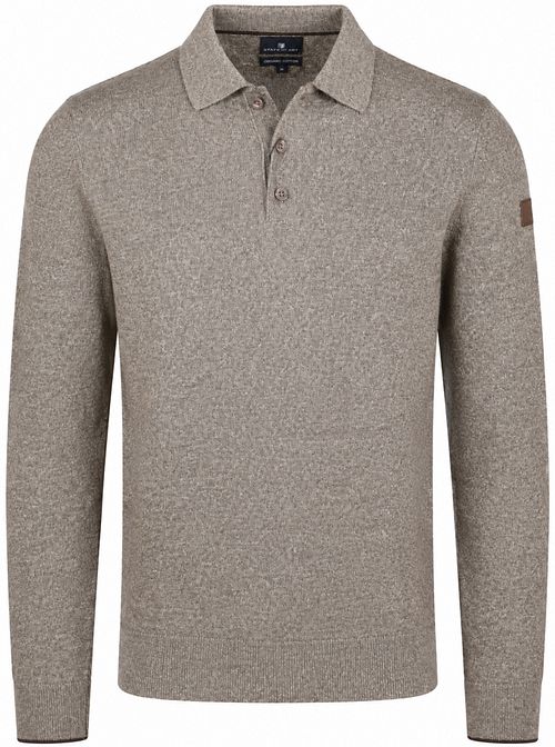 Jersey State of Art con cuello polo en beige Product