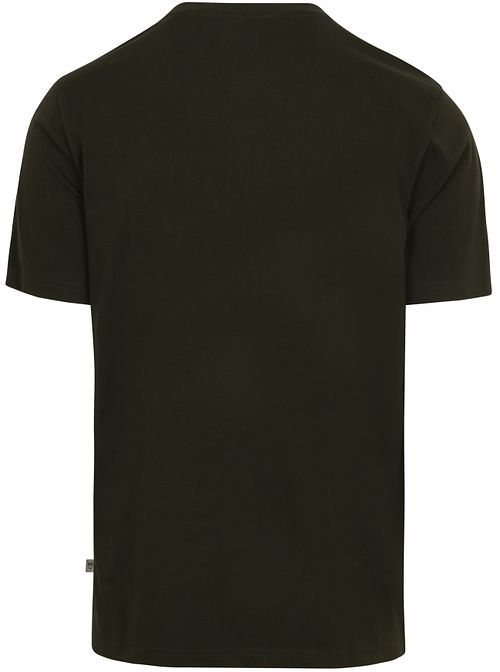 KnowledgeCotton Apparel T-shirt Olive Product / Achterkant