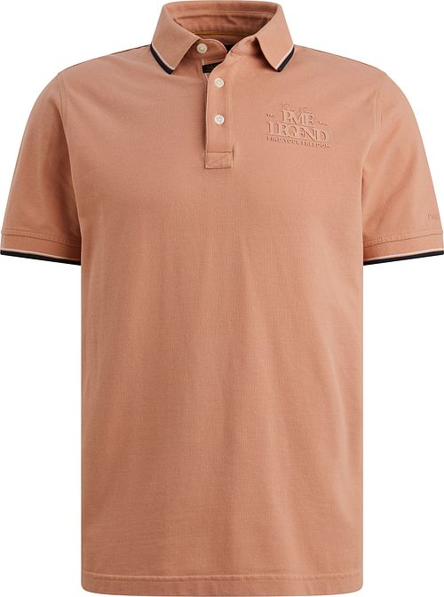 Koszulka polo PME Legend z piki Rose Dawn, regular fit, różowa Product