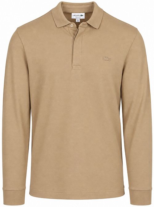 Lacoste Longsleeve Poloshirt Piqué Beige