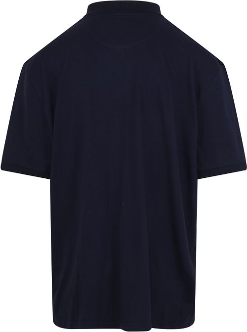 Lyle und Scott Plussize Poloshirt Marine Product / Achterkant