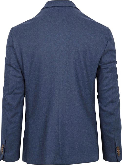 Suitable Tweed Jacket Mid Blue Product / Achterkant