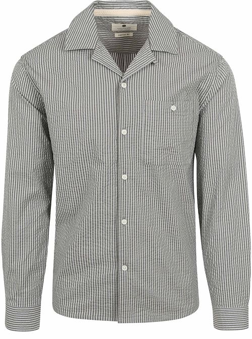 Anerkjendt Chemise Kurt Rayures Seersucker Vert Product