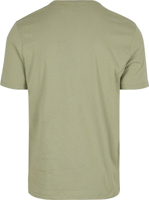 BOSS T-shirt Tales Öppen Grön Product / Achterkant