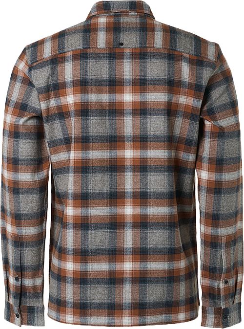 Camicia No Excess a quadri caramello Product / Achterkant