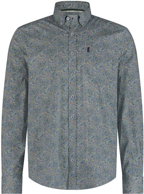 Camicia State Of Art in popeline stampato verde Product
