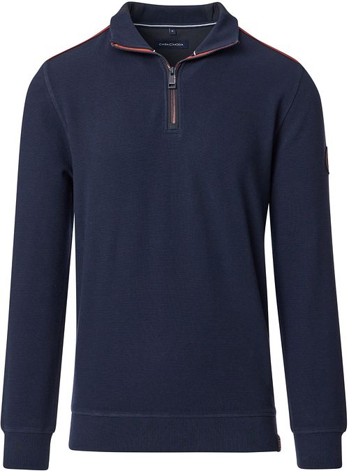 CASAMODA Halv Zip Sweat Navy Product