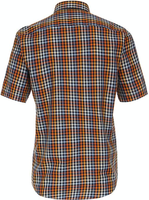 CASAMODA Short Sleeve Casual Shirt Checks Multicolour Product / Achterkant