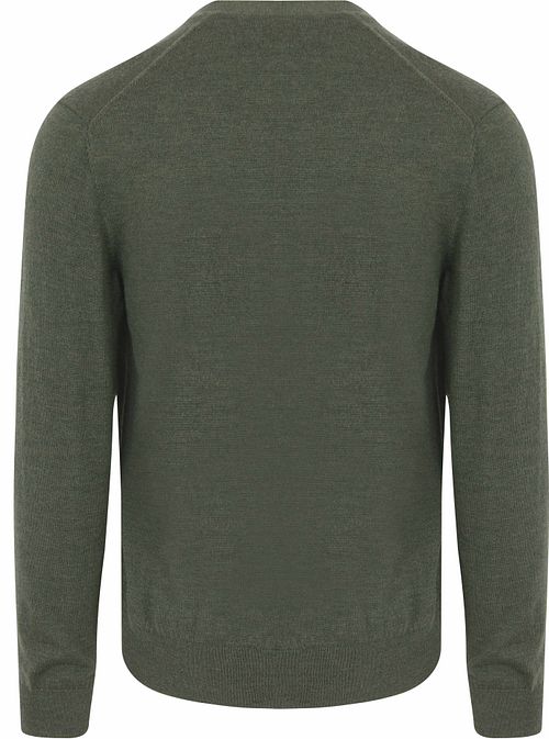 Olymp Strickjacke Wolle Dunkelgrün Product / Achterkant