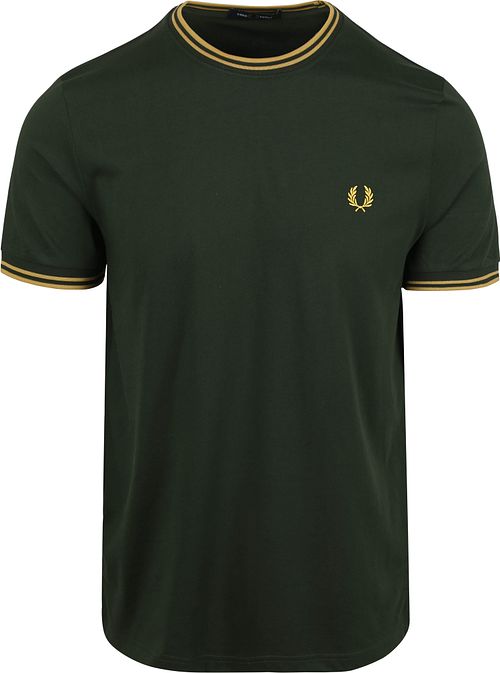 Fred Perry T-skjorte Mørkegrønn Y22 Product
