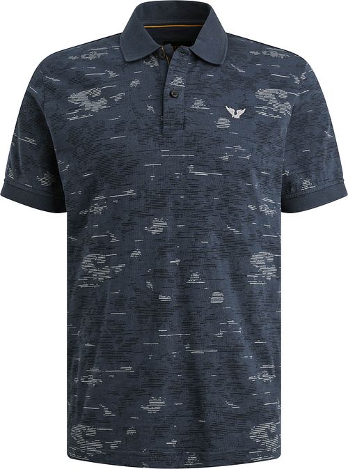 Koszulka polo PME Legend Slub Jersey w kolorze granatowym Product