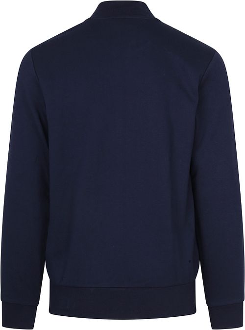 Lacoste Vest med fuld lynlås i mørkeblå Product / Achterkant