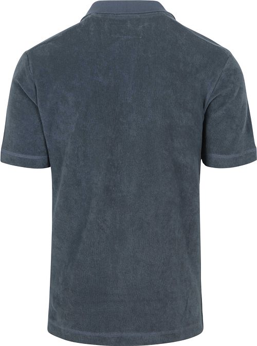 Marc O'Polo Poloshirt Riva Terry Cloth Blauw Product / Achterkant