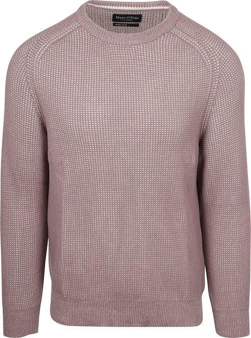Marc O'Polo Tröja Structured Bi-Colour Mauve Product