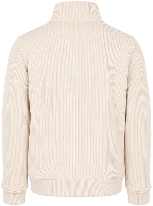 No Excess Vest Knitted Rib Structure Ecru Product / Achterkant
