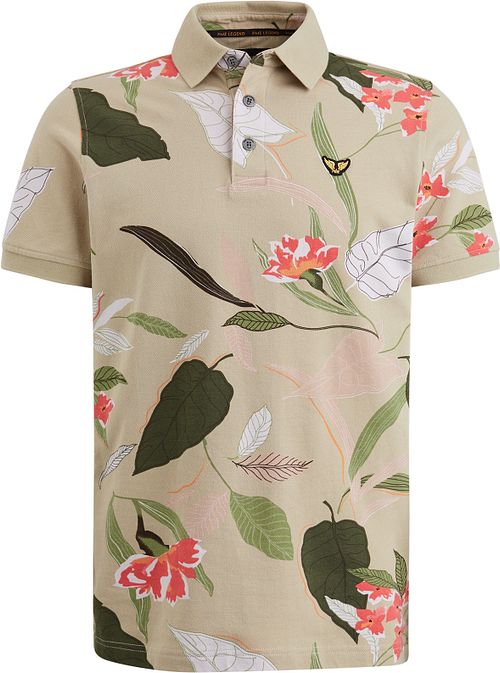 PME Legend Polo Print Beige Product
