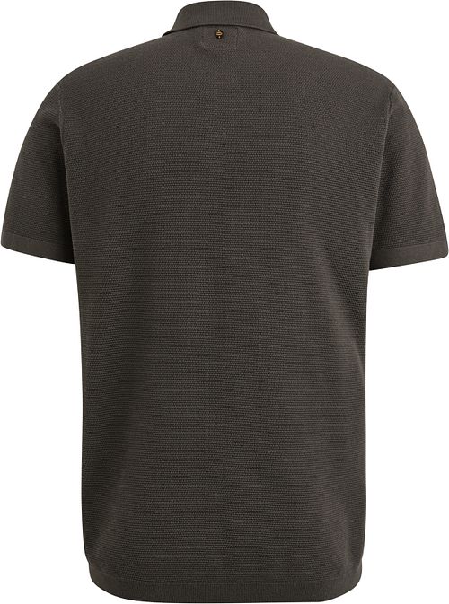 PME Legend Poloskjorte Strikket Beluga Grønn Product / Achterkant