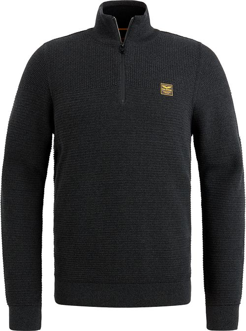 PME Legend Pull Half Zip Mouliné Noir Product