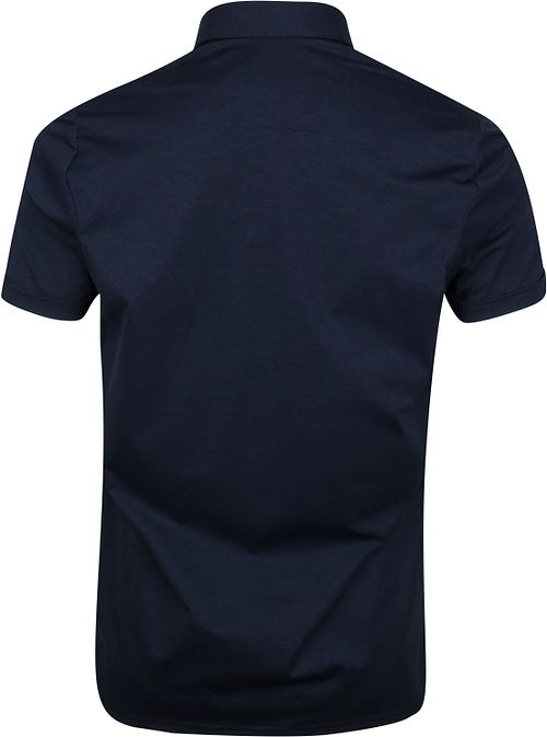 Pure Den Funktionella Polotröjan Kortärmad Mörkblå Product / Achterkant