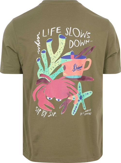 Shiwi T-Shirt Liam Sip by Sip Vert Product / Achterkant