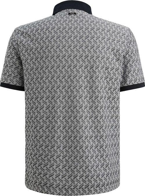 Vanguard Knitted Pologenser Jacquard Print Marineblå Product / Achterkant