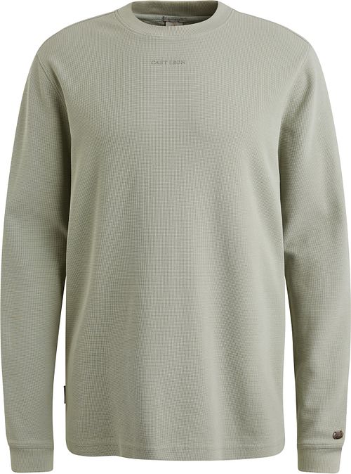 Cast Iron Longsleeve T-Shirt Waffle Hellgrün Product