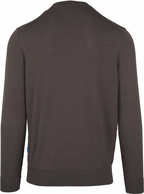 Suitable Pipa Tech Pullover Dunkel Grün O-Ausschnitt Product / Achterkant