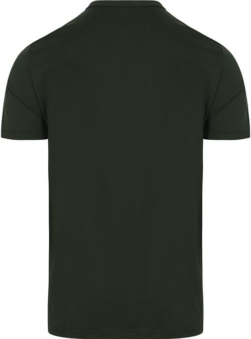 Fred Perry Ringer T-Shirt Groen X89 Product / Achterkant