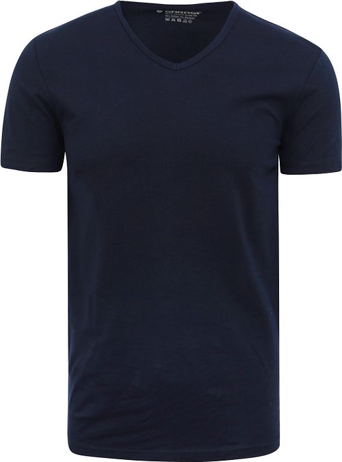 Garage Stretch Basic T-Shirt Dunkelblau V-Ausschnitt Product