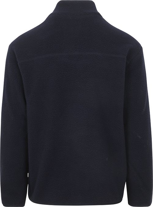 Gilet in pile KnowledgeCotton Apparel blu navy Product / Achterkant