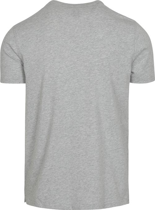 T-Shirt Profuomo grigio mélange Product / Achterkant