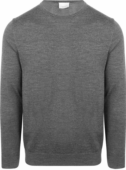 Profuomo Pullover in lana merino grigio Product