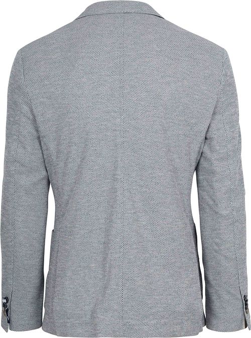 R2 Amsterdam Knitted Colbert Blauw Product / Achterkant