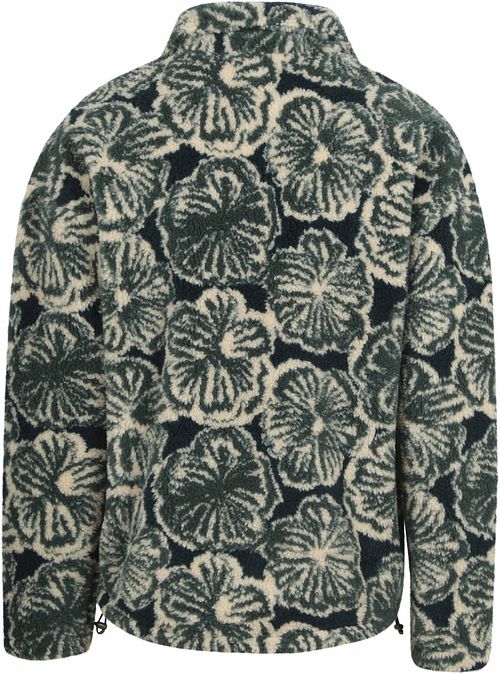 Scotch and Soda Polar Fleece Half Zip Pullover Donkergroen Product / Achterkant