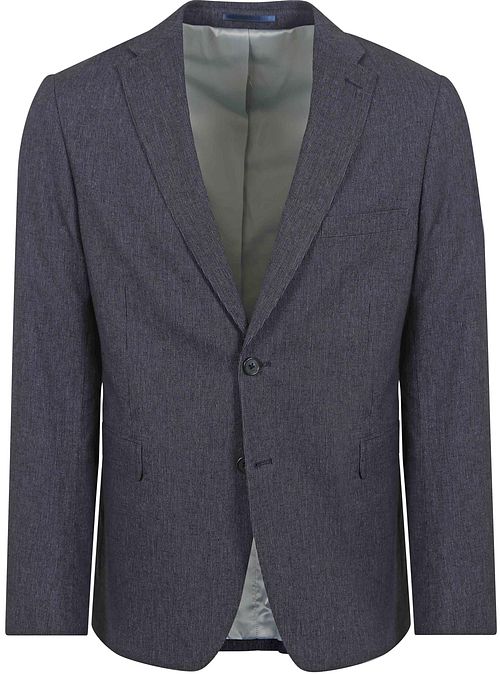 Suitable Blazer i Navystribet i Lærred Product