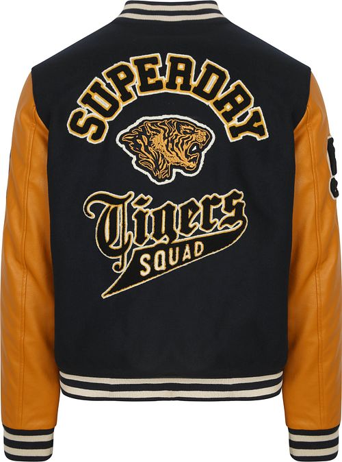 Superdry Varsity Bomber Jacket Navy Product / Achterkant