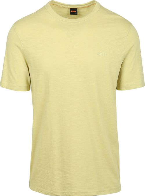 T-shirt BOSS Tegood w kolorze limonkowym Product