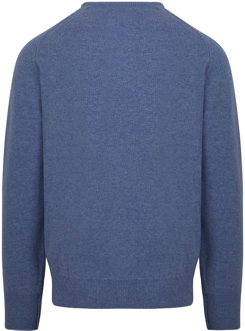 William Lockie i Indigo af lammeuld Product / Achterkant