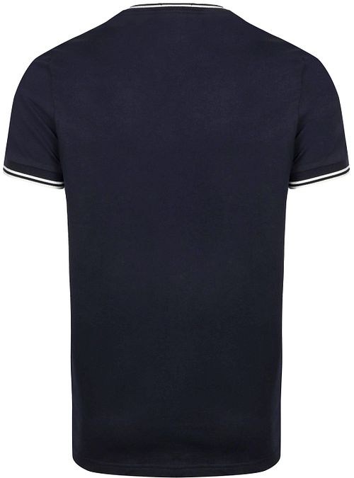 Fred Perry M1588 Twin Tipped T-shirt Donkerblauw Product / Achterkant