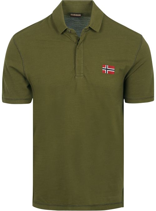 Koszulka polo Napapijri Ebea w kolorze oliwkowym Product