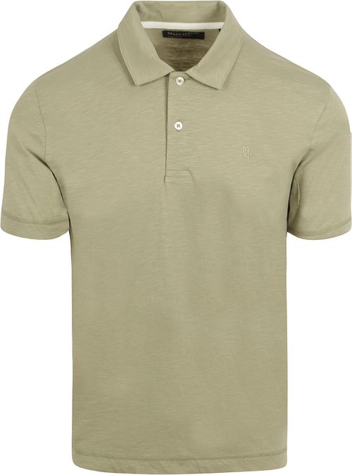 Marc O'Polo Poloshirt Slubs Sage Groen Product