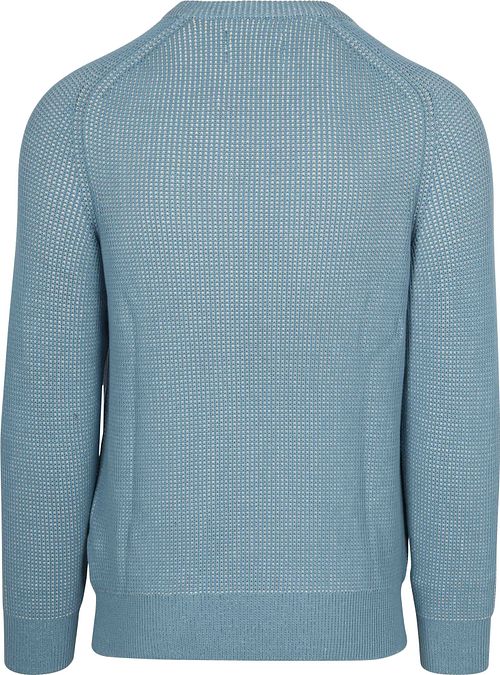 Marc O'Polo Pullover Structured Bi-Colour Blau Product / Achterkant