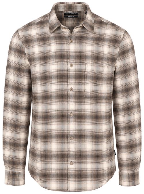 Marc O'Polo Shirt Check Marron