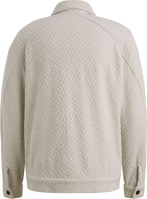 Overshirt Cast Iron z żakardowym wzorem w kolorze ecru Product / Achterkant