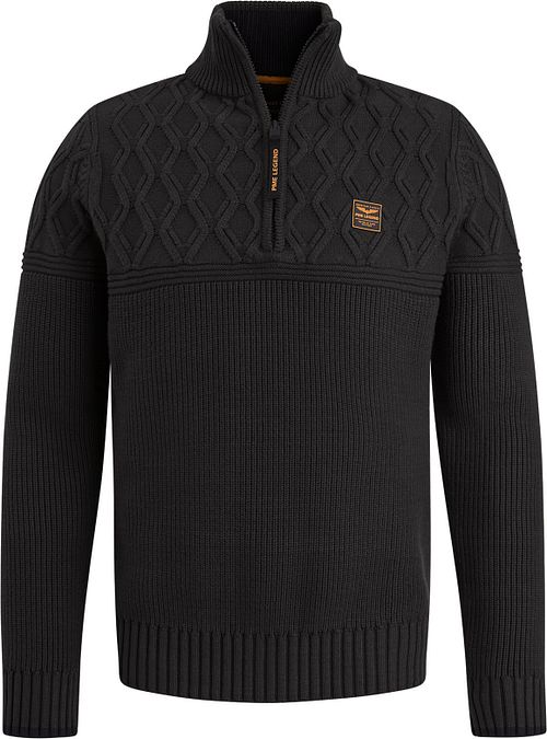 PME Legend Knitted Half Zip Pullover Schwarz Product