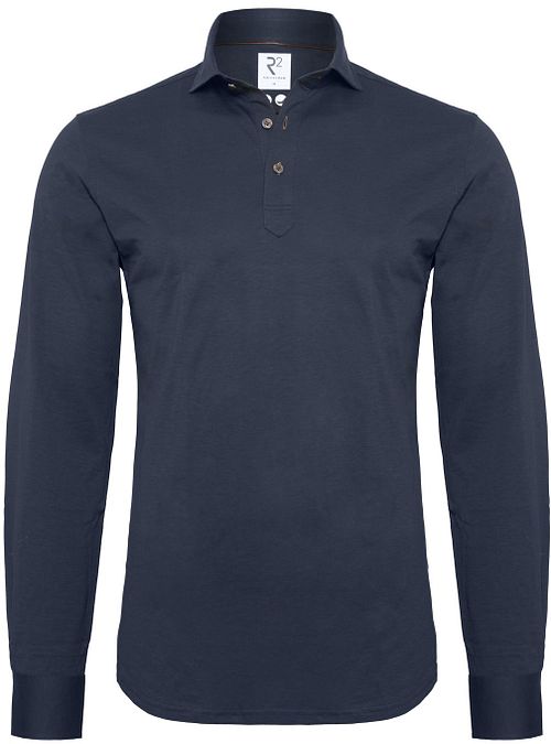 R2 Polo Jersey Manches Longues Marine Product